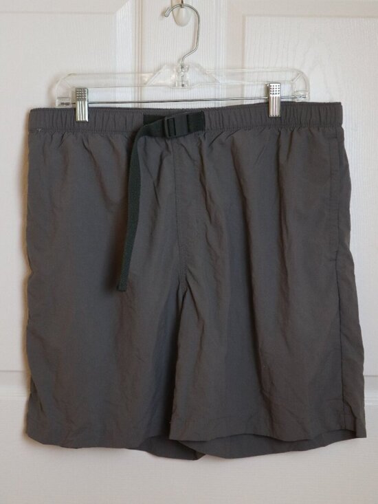 Columbia Other - Columbia Shorts Mens Sz L Nylon Elastic Waist Belt Hiking Outdoors Swimwear